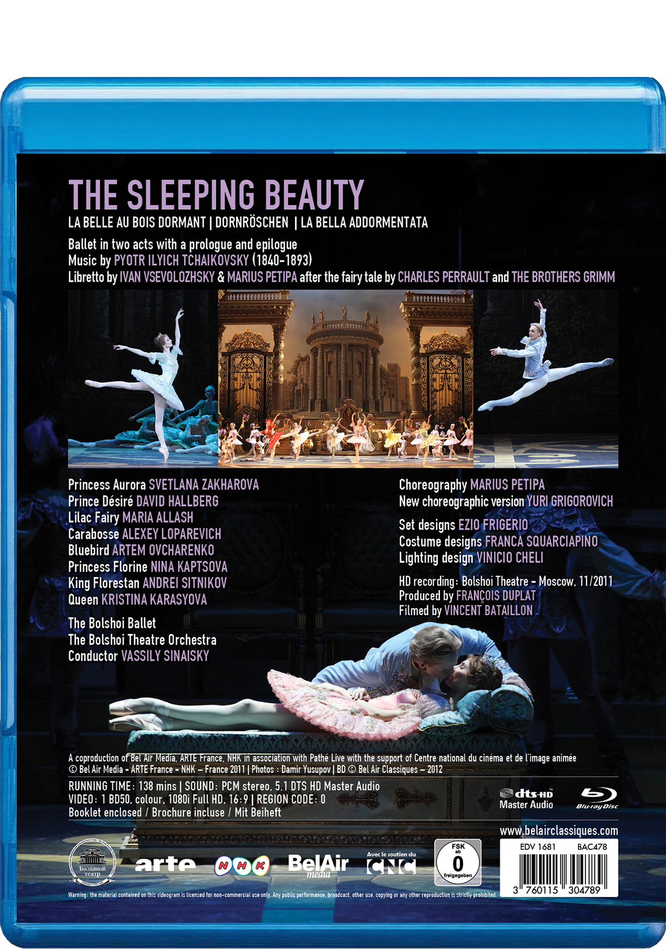 Tchaikovsky : The Sleeping Beauty [DVD & Blu-ray] | BelAir Classiques