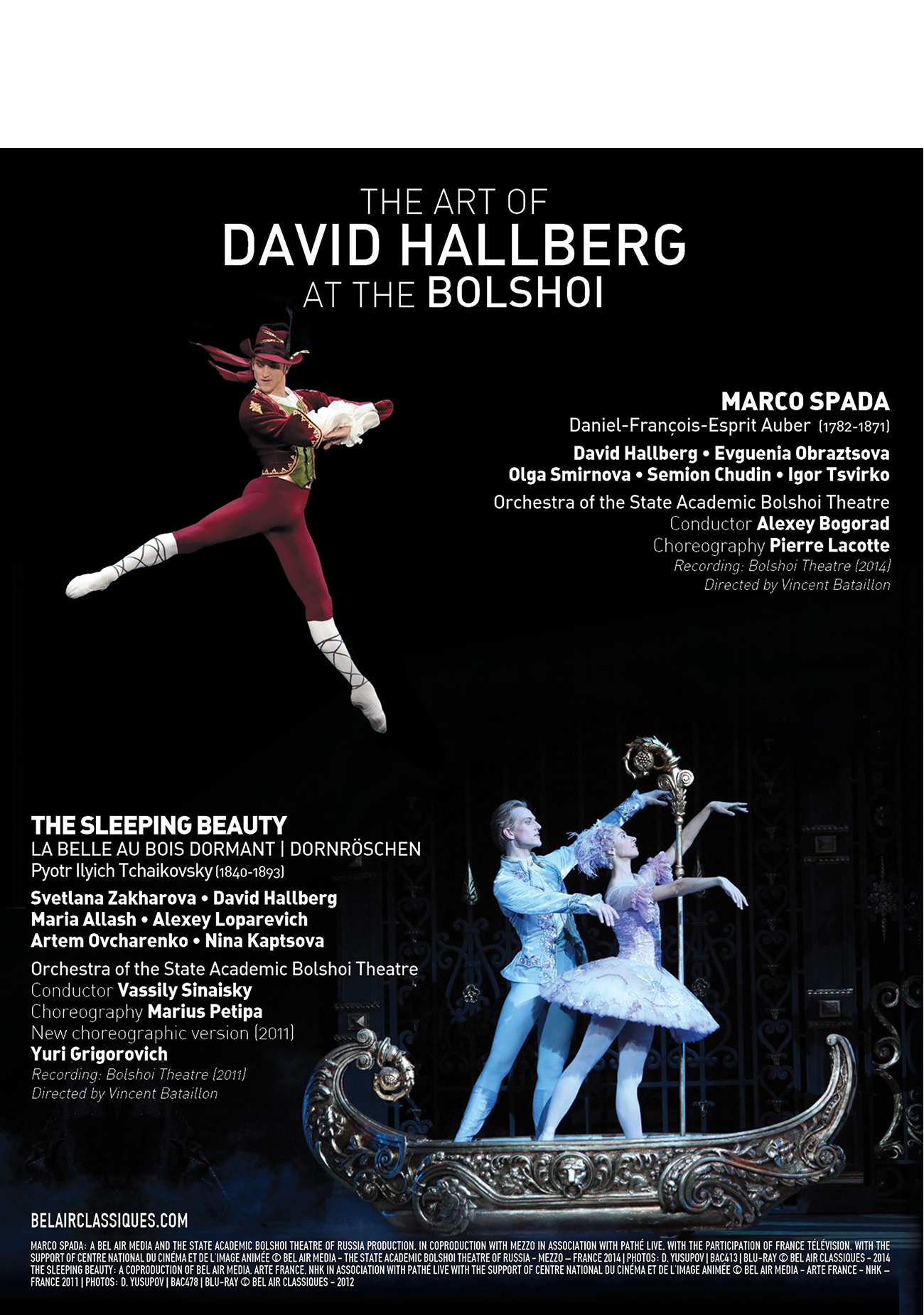 The Art of David Hallberg at the Bolshoi [2 DVD & 2 Blu-ray Box-Set ...