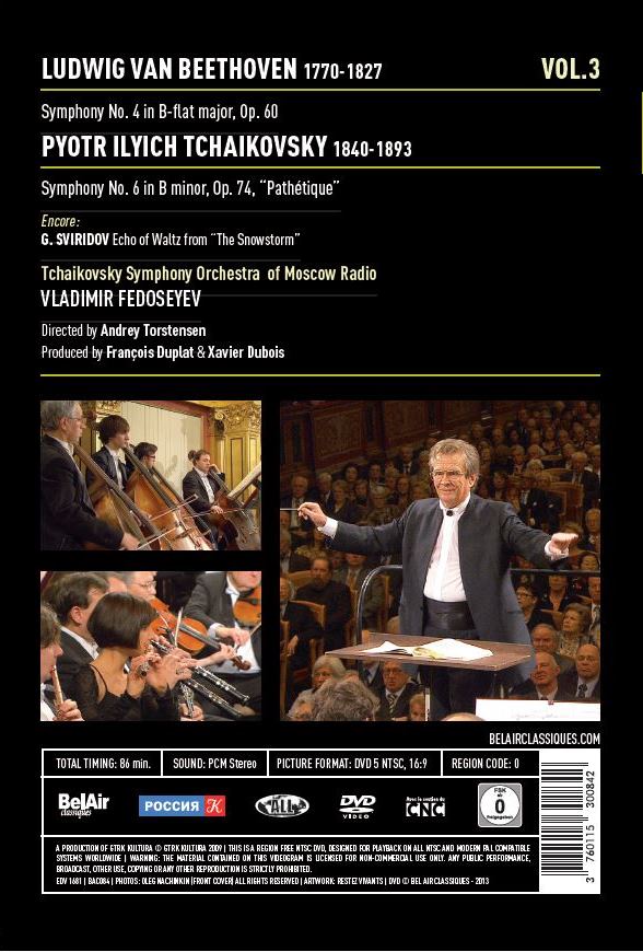 Beethoven　Air　Tchaikovsky　Bel　(Vol.　by　[DVD]　III)　Vladimir　Fedoseyev　Classiques